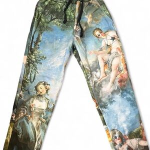 Dolls Kill “Current Mood” Unique Artistic Print Sweatpants (NWT)